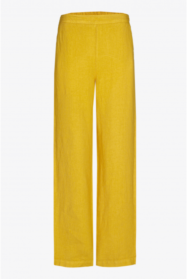 Pantalon en lin à jambes droites