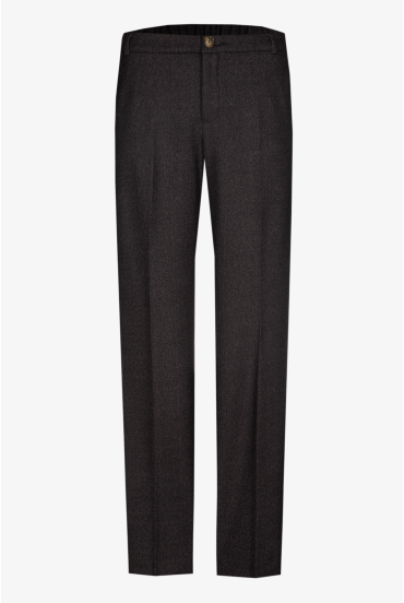 Trousers with chevron print
