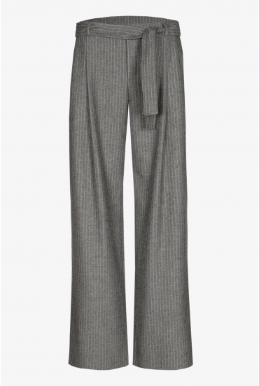Zachte broek met wijde pijpen
