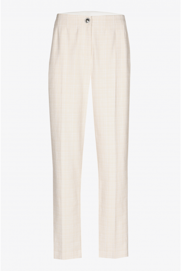Pantalon à carreaux à jambes étroites