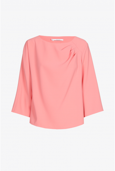 Blouse van gerecycleerd polyester