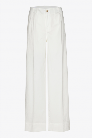 Pantalon à jambes larges en coton
