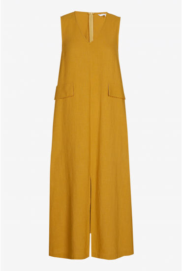 Robe en ligne A à l’aspect lin