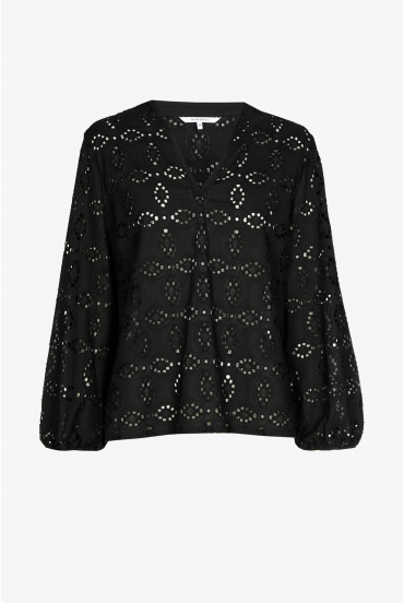 Blouse avec broderie anglaise