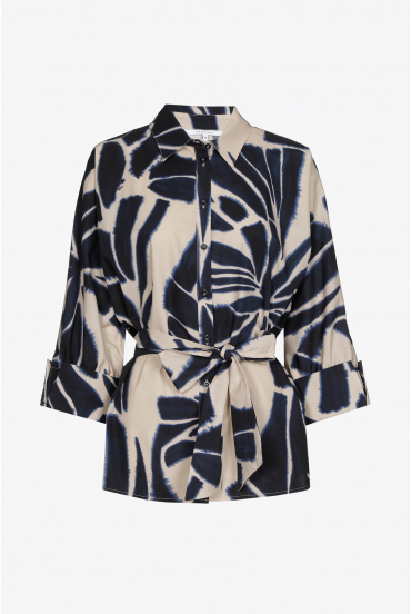 Blouse en coton à imprimé