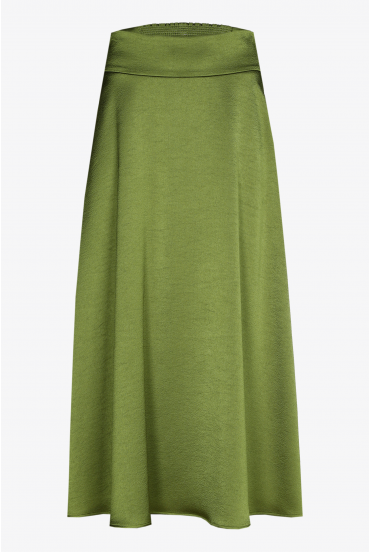 Lange rok met satijnlook