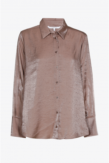 Hemdblouse met fijne studs