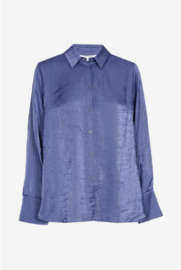 Hemdblouse met fijne studs