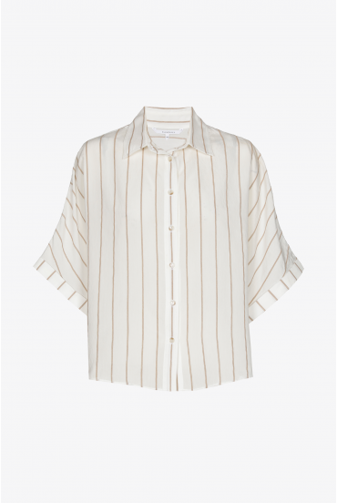 Blouse met pinstripe