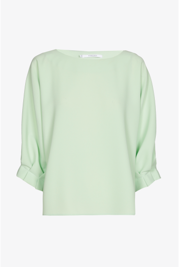 Blouse with elegant pleat detailing