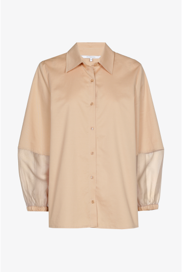 Blouse à manches en organza