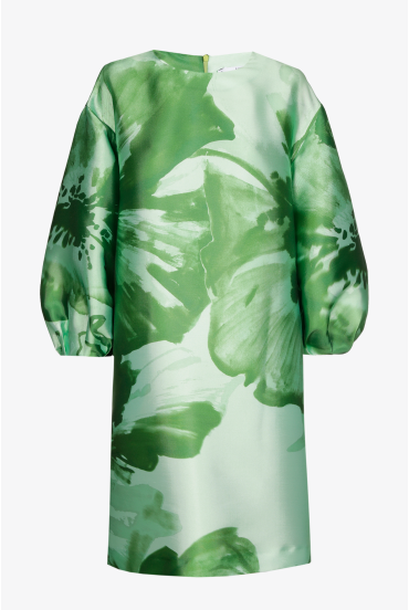 Jurk met aquarel bloemenprint