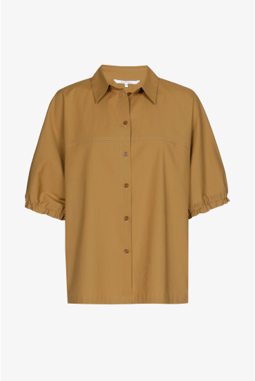 Katoenen hemd met korte mouw