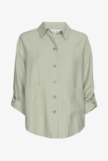 Chemisier à poches plaquées