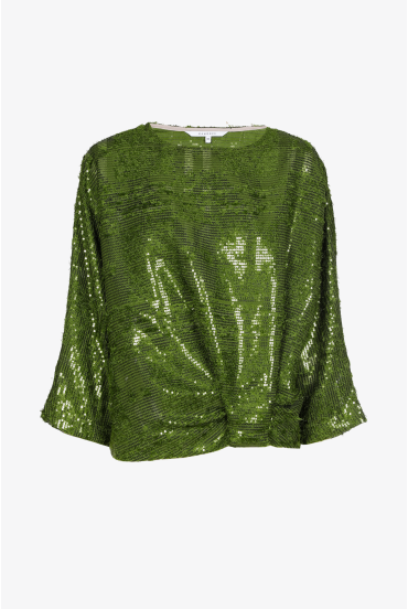 Blouse met pailletten