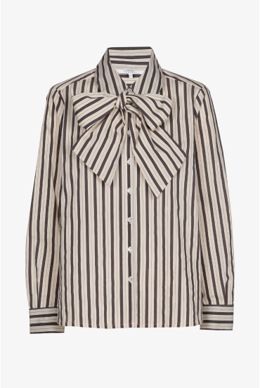 Bluse mit abnehmbarer Schleife