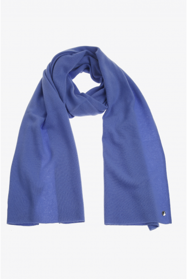 Blue cashmere scarf