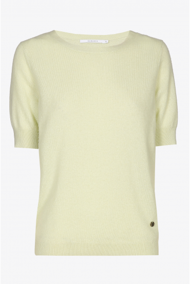 Short sleeved cashmere jumper