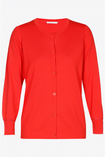 Cardigan in silk blend