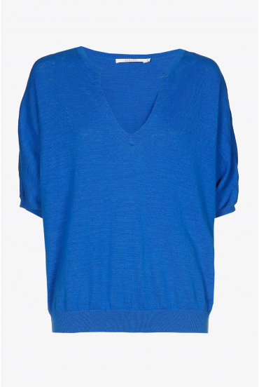 Summery jumper with short sleeves