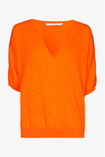 Summery jumper with short sleeves