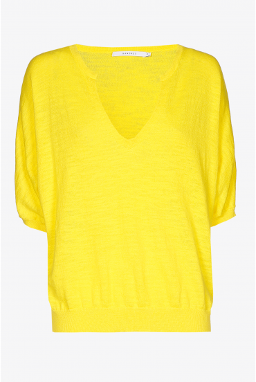 Summery jumper with short sleeves
