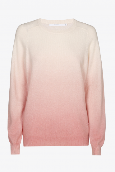 Supple jumper with gradient