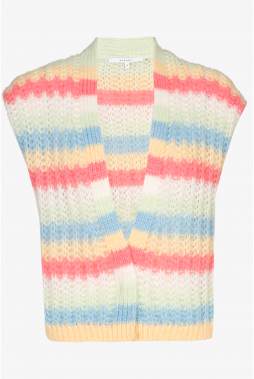 Colourful sleeveless sweater