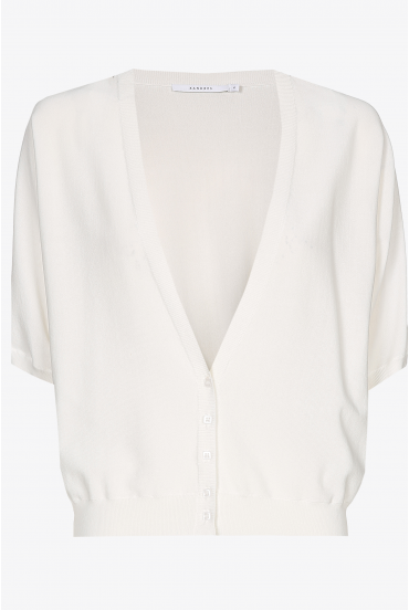 Gilet met diepe V-hals