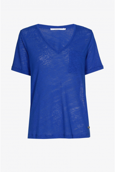 T-shirt basique à encolure en V