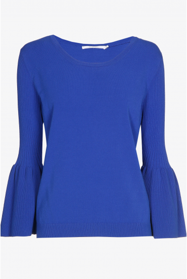 Pull avec manches à volant