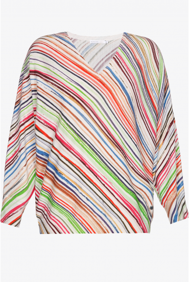 Multi-coloured woollen jumper