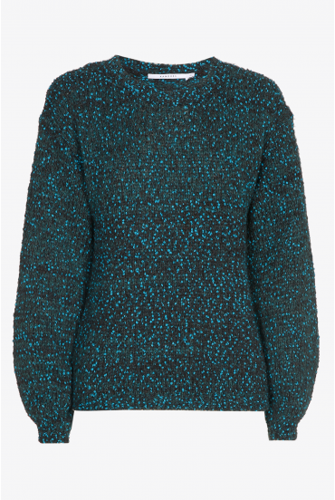 Strickpullover mit Bommel