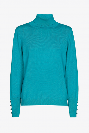 Pullover aus Merinowolle mit Kragen
