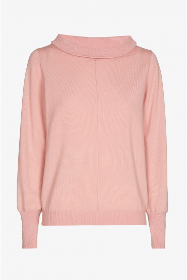 Pullover aus Merinowolle mit U-Boot-Ausschnitt