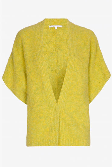 Gilet en bouclé à manches courtes