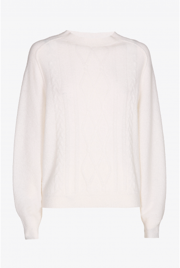 Pull torsadé en laine