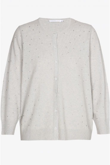 Gilet en laine à pois
