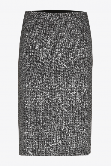 Jupe crayon féminine fendue