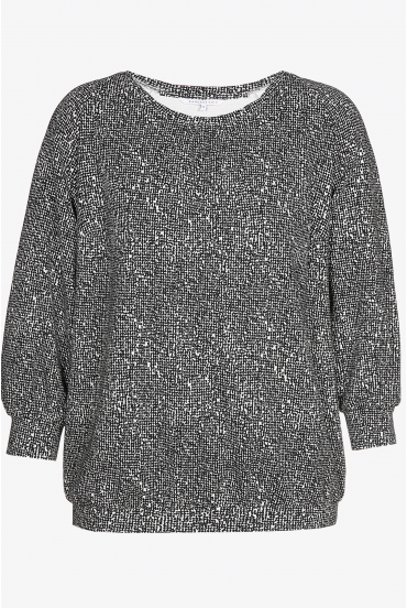 Pull avec motif multicolore