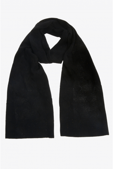 Woollen scarf with speckled pattern