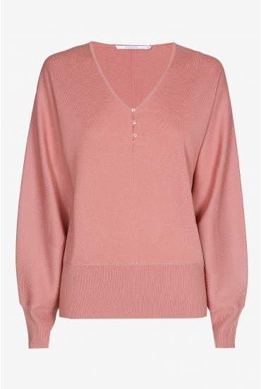 Leichter pullover, V-Ausschnitt