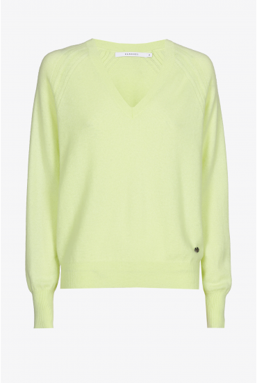 Pull en cachemire avec encolure en V