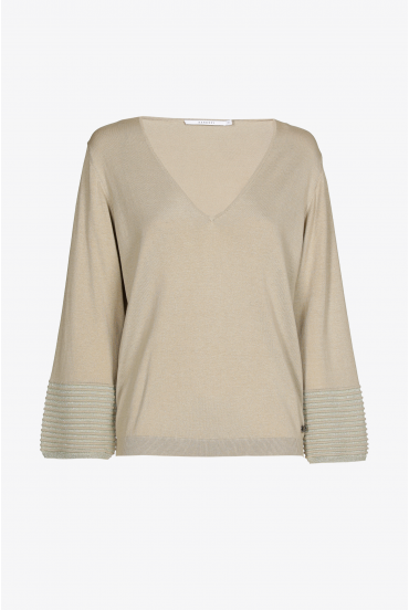 Pull d’été en soie et en lurex