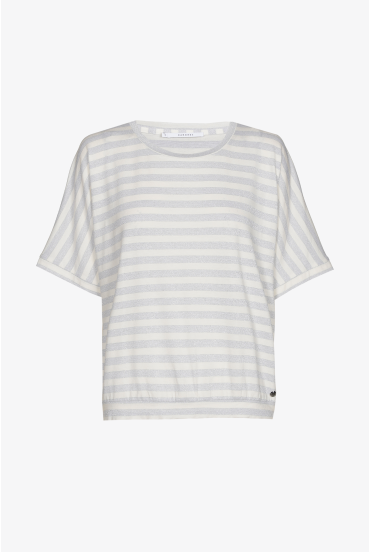 T-shirt with lurex stripes
