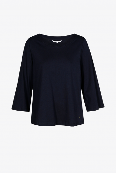 T-shirt à col bateau