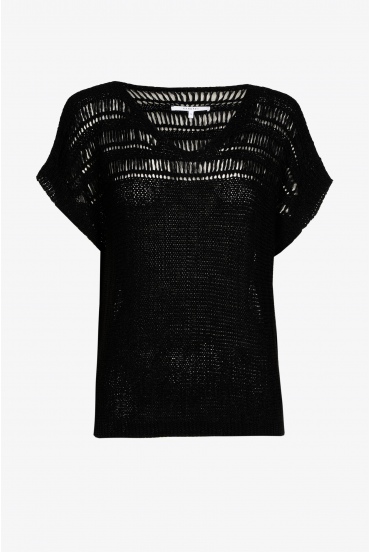 Pull en maille ajourée