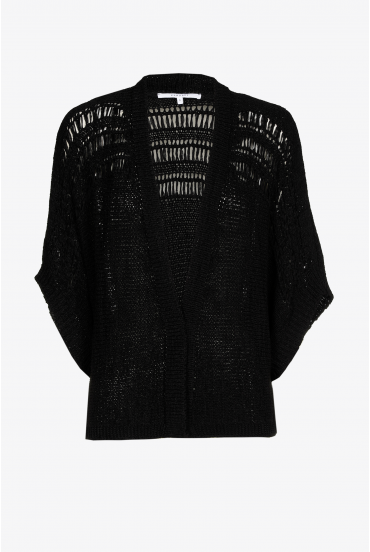 Gilet en maille ajourée