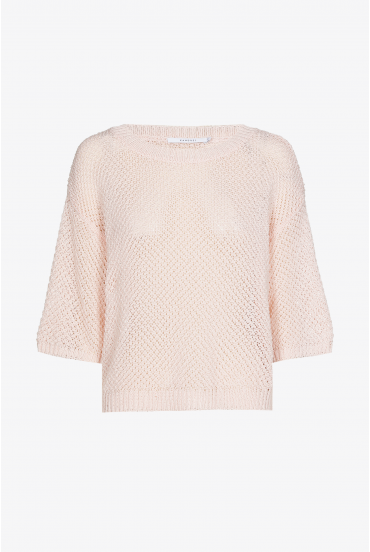 Tweekleurige pull met structuur
