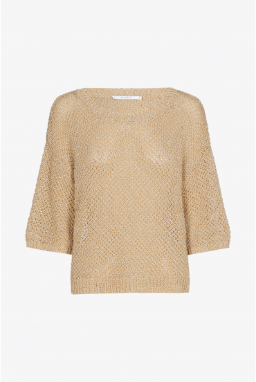 Tweekleurige pull met structuur